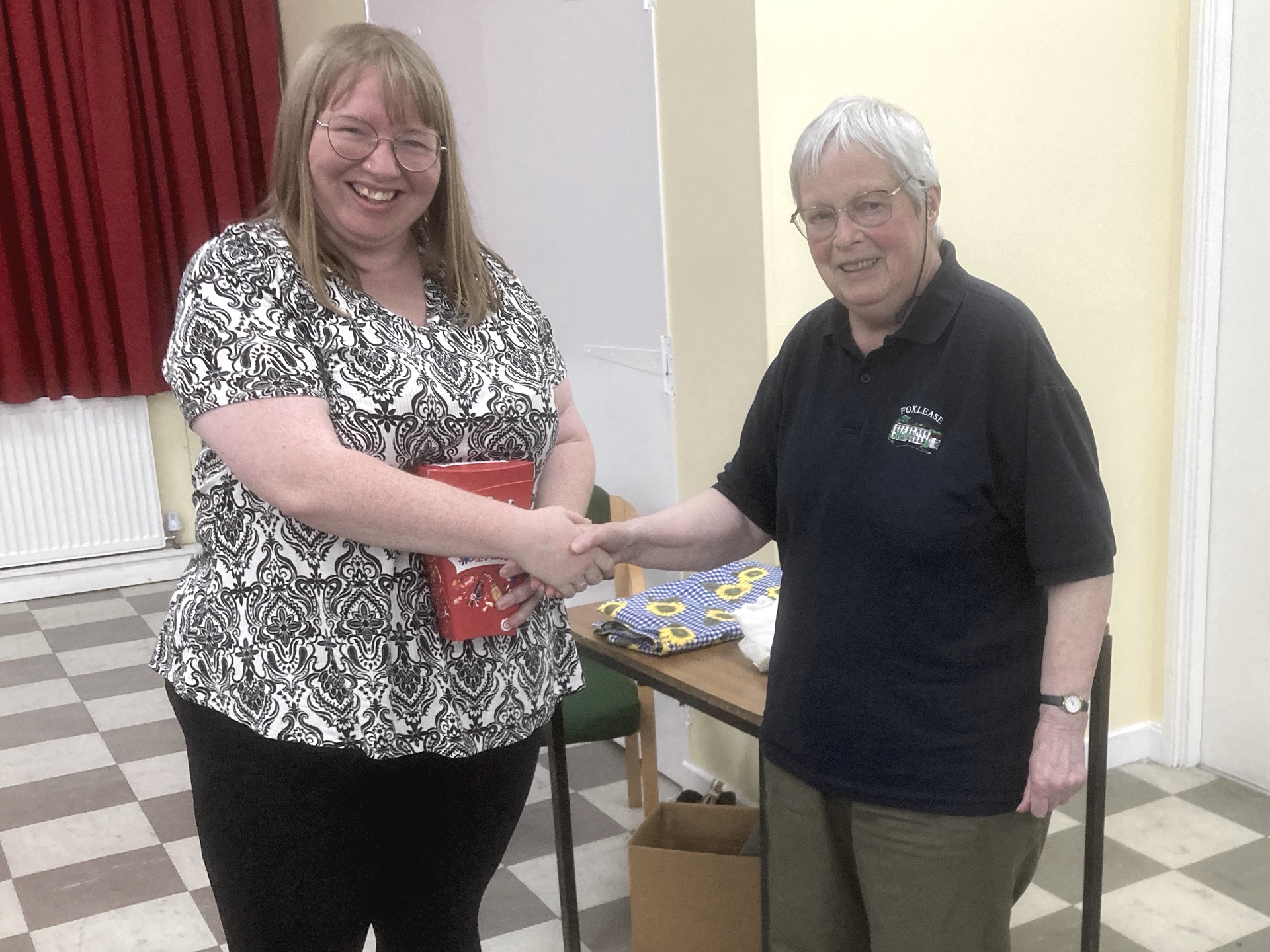 The winning team receives their prize