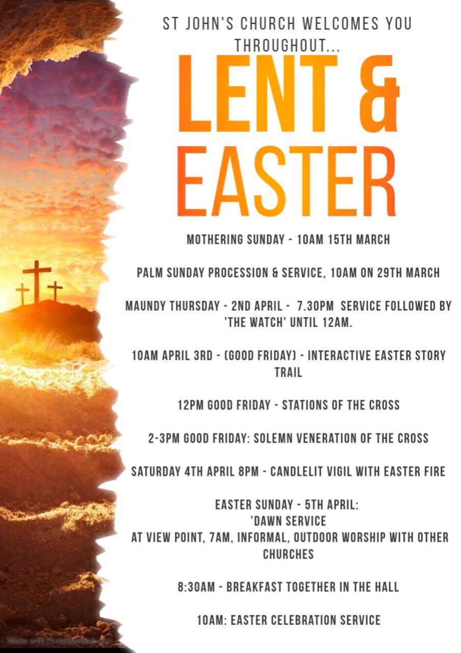 The service at St John's Caterham during Holy Week 2026.