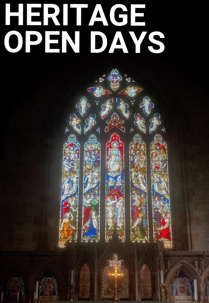 Heritage Open Days image of the east window.