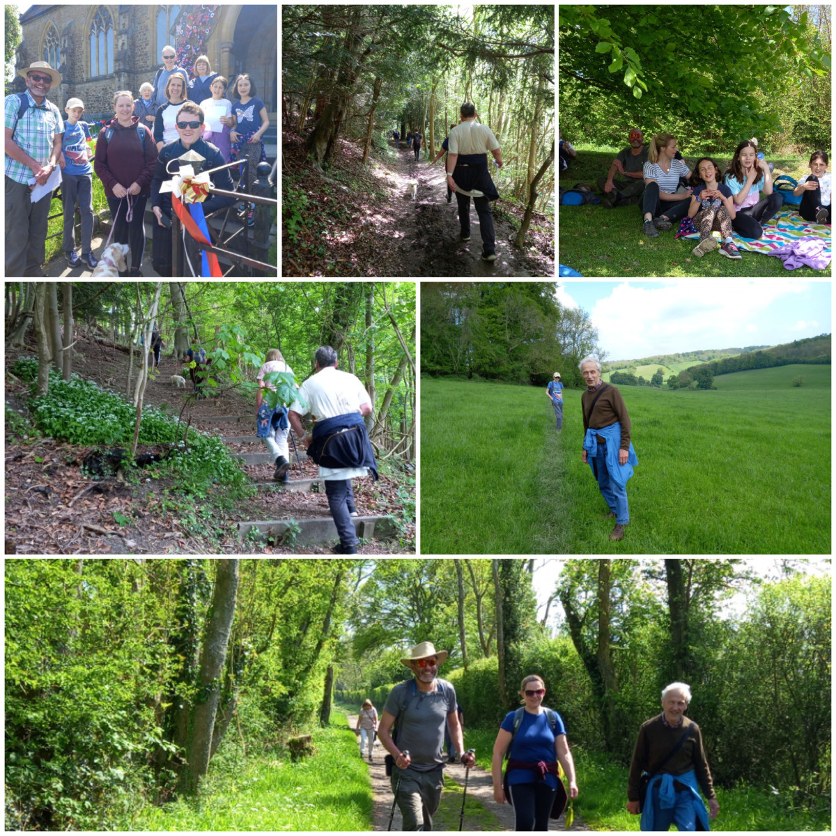 A collection of photos taken while 'beating the bounds' of St John's, Caterham.